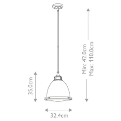 Fashion Tradycyjna lampa wisząca, HK-AMELIA-P-M-CM z serii AMELIA Żyrandole Nowoczesne