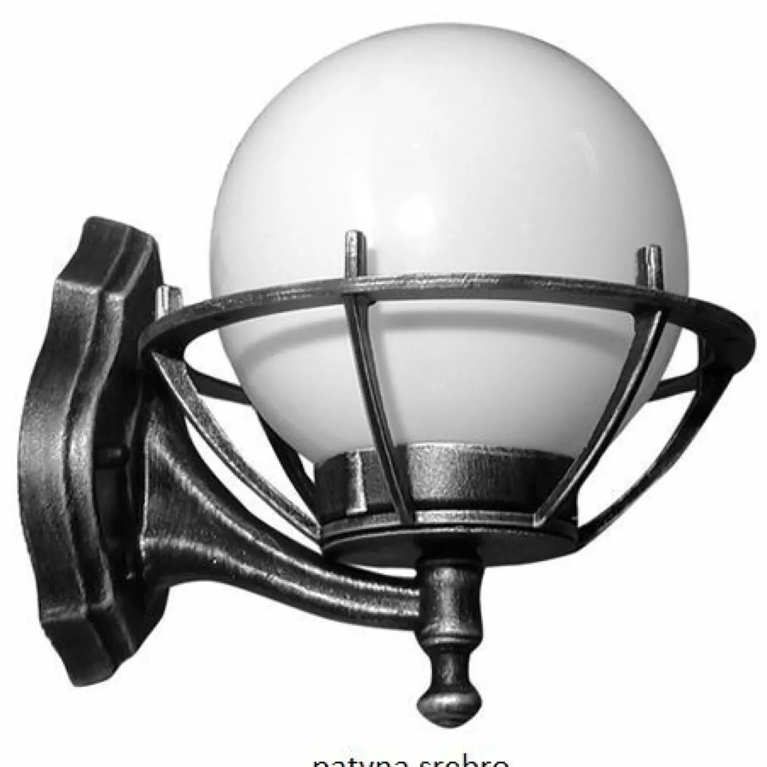 Sklep Kaja Tradycyjny kinkiet ścienny z czarnym koszykiem K 3012/1/KPO