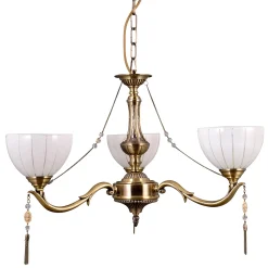 Sklep Kaja Trójramienny żyrandol do sypialni MD38445-3 BAXIO | Kaja Oświetlenie