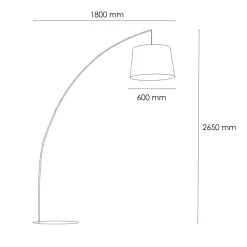 Sklep Kaja Łukowa, czarna lampa stojąca z dużym abażurem 3092 z serii KALAIYA