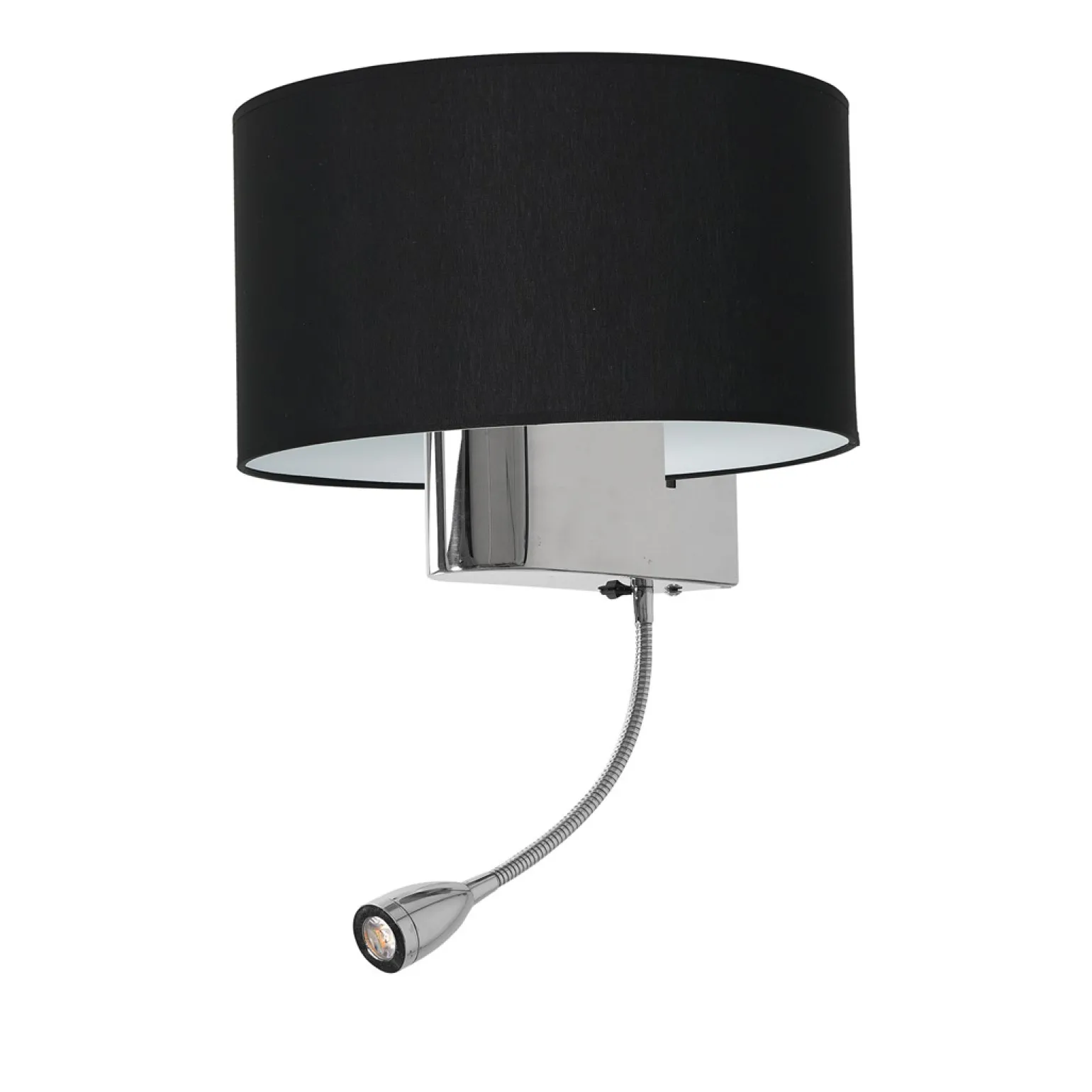 Sklep Kaja Unikalna lampa ścienna z czarnym abażurem ML6378 z serii CASINO | Kaja Oświetlen