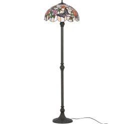 Sklep Kaja Unikalna lampa podłogowa, dekoracyjny witraż K-F16835 z serii ROSE