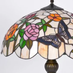 Sklep Kaja Unikalna lampa podłogowa, dekoracyjny witraż K-F16835 z serii ROSE