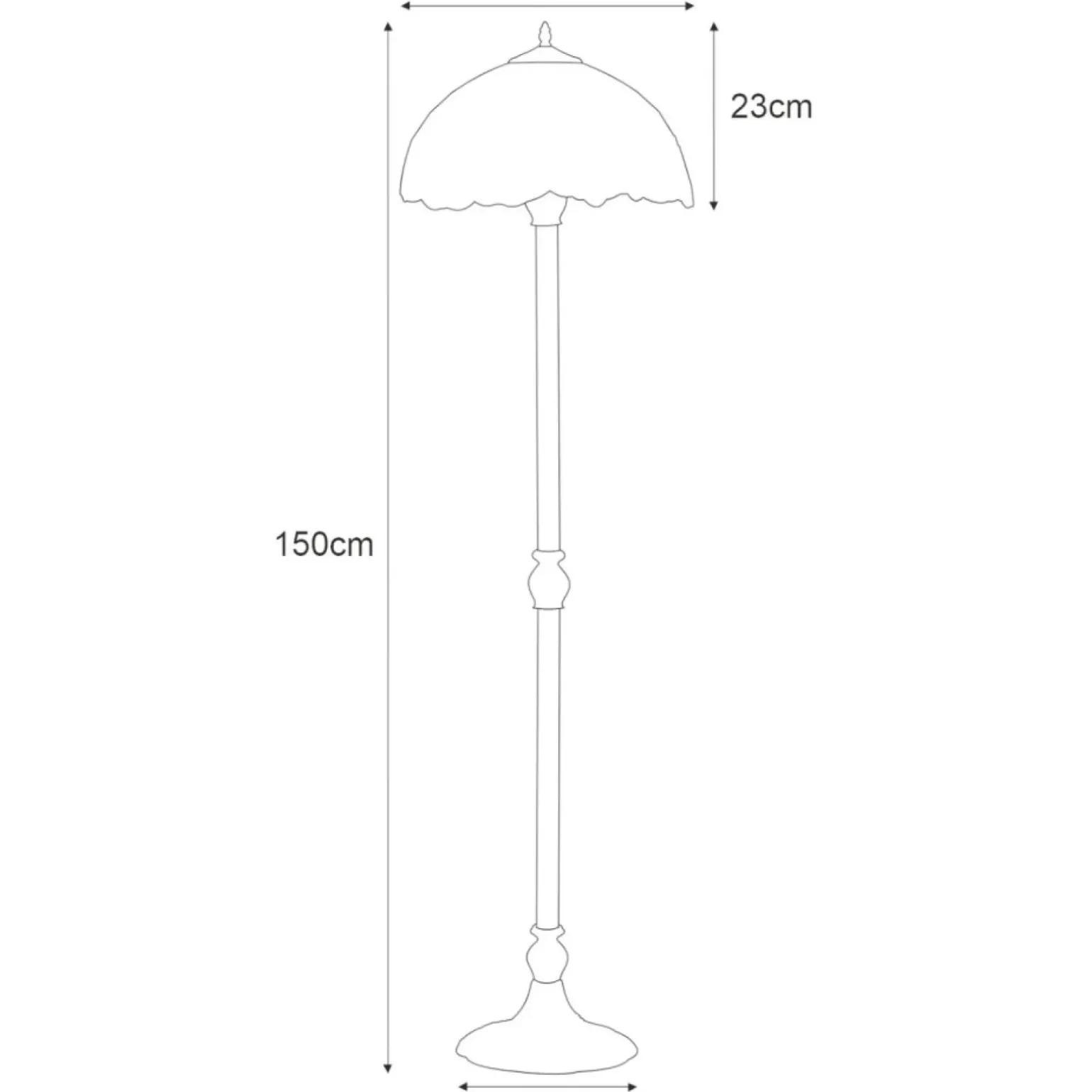 Sklep Kaja Unikalna lampa podłogowa, dekoracyjny witraż K-F16835 z serii ROSE