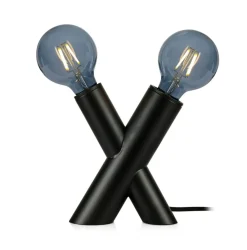 Sklep Kaja Unikalna lampa stołowa z czarną oprawą 108052 | Kaja Oświetlenie