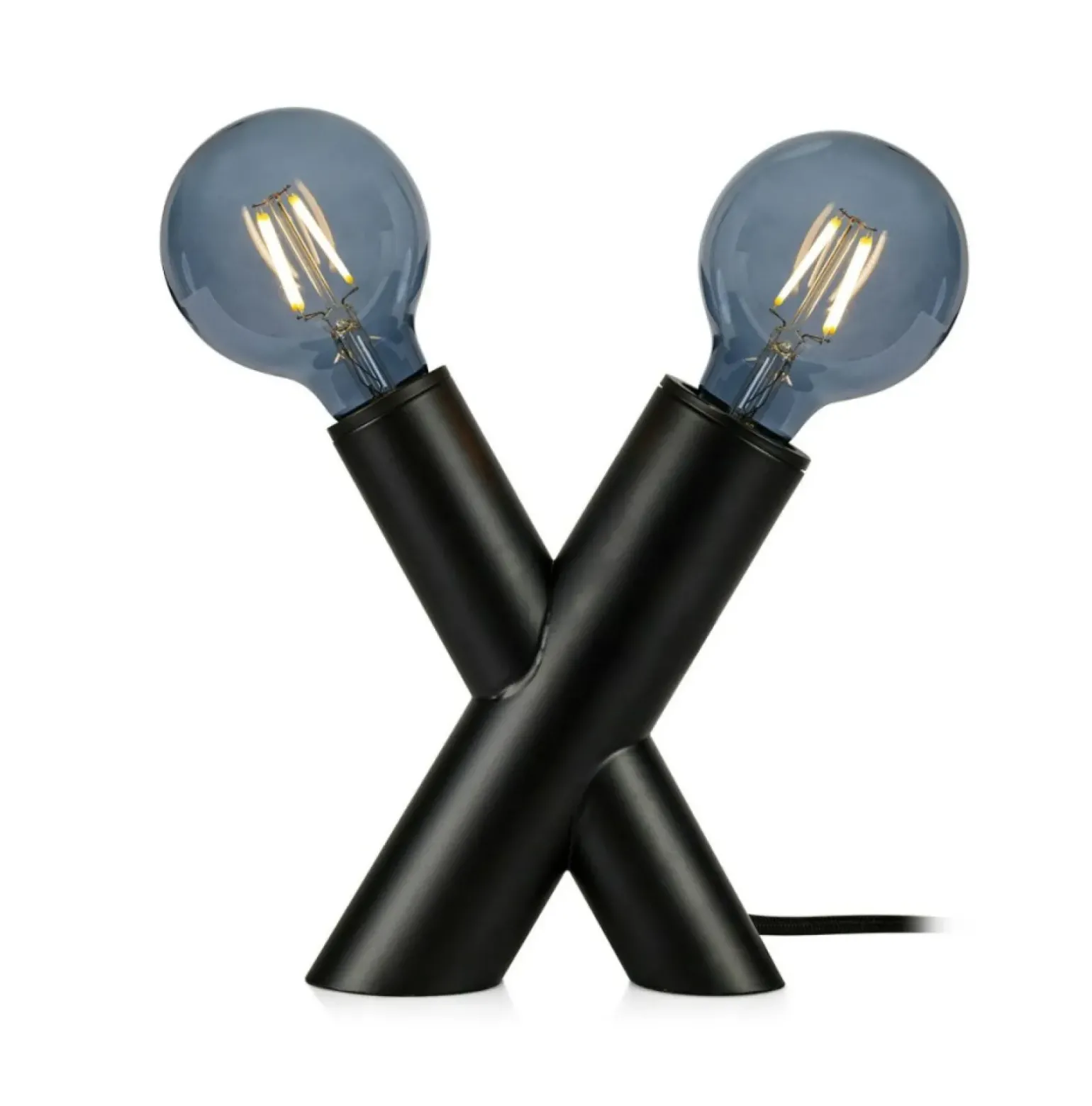 Sklep Kaja Unikalna lampa stołowa z czarną oprawą 108052 | Kaja Oświetlenie