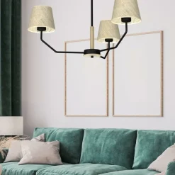 Store Unikalna lampa sufitowa z trzema abażurami MLP7276 z serii ETNA | Kaja Oświetlen Żyrandole Nowoczesne