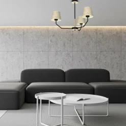 Store Unikalna lampa sufitowa z trzema abażurami MLP7276 z serii ETNA | Kaja Oświetlen Żyrandole Nowoczesne