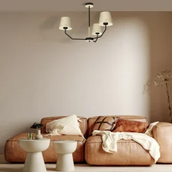 Store Unikalna lampa sufitowa z trzema abażurami MLP7276 z serii ETNA | Kaja Oświetlen Żyrandole Nowoczesne