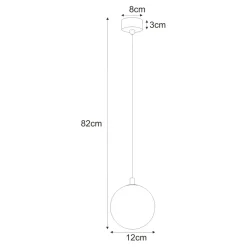Clearance Unikalna lampa wisząca z kloszem w kolorze miodu K-5560 z serii GALAXY Żyrandole Nowoczesne