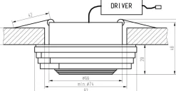 Sklep Kaja Unikalna oprawa podtynkowa, ledowe oczko 2228808 | Kaja Oświetlenie
