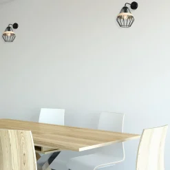 Sklep Kaja Unikalny kinkiet ścienny, druciany klosz MLP5523 z serii CLIFF | Kaja Oświetleni