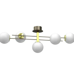 Sklep Kaja Uniwersalna, czarno-biała lampa sufitowa LX 4624 SATELIT | Kaja