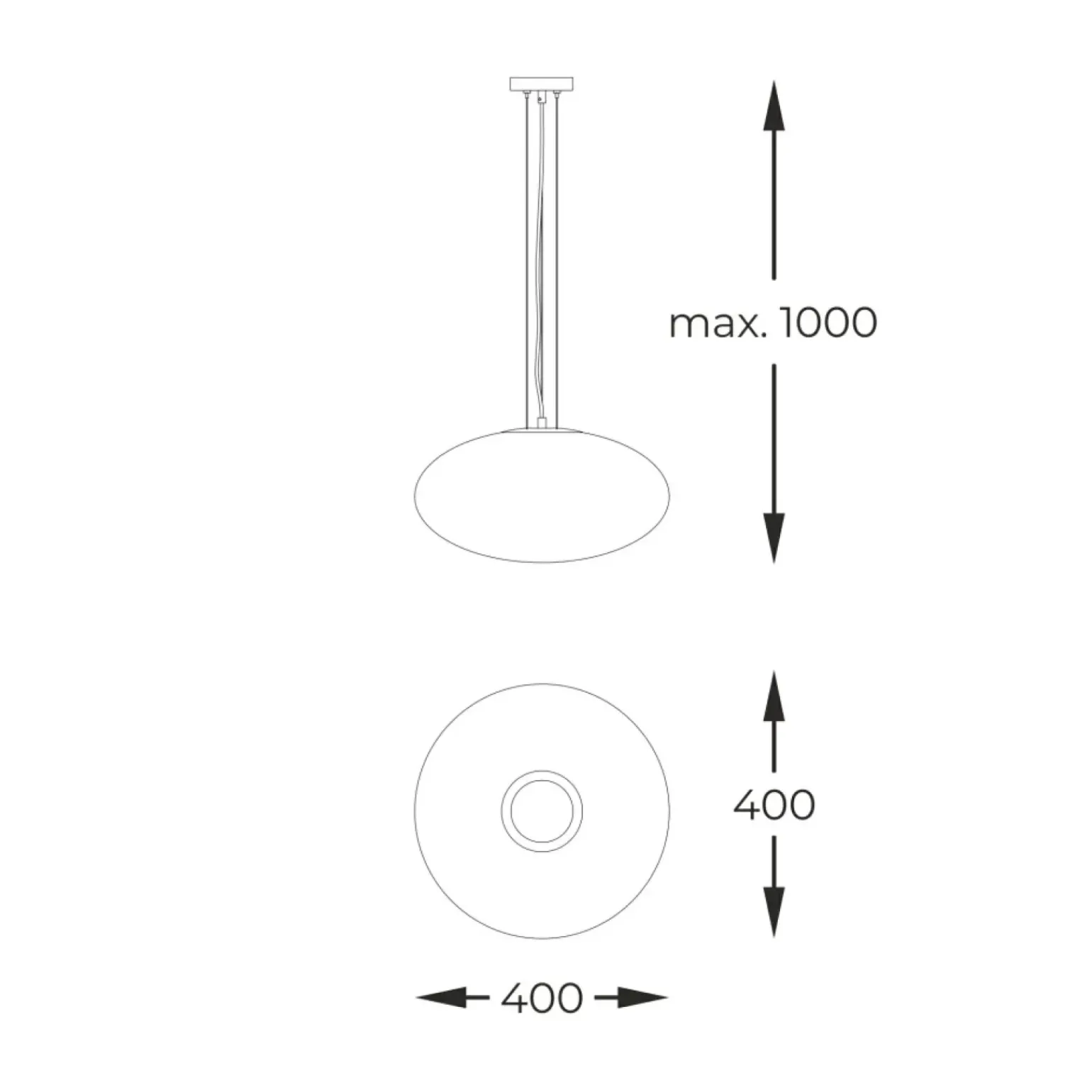 Store Uniwersalna, czarno-biała lampa wisząca ZM 1180 OMI | Kaja Oświetlenie Żyrandole Nowoczesne