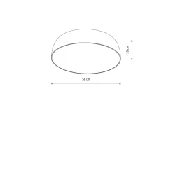 Sklep Kaja Uniwersalna, techniczna lampa ⌀58cm 7xE27 8016 SATELLITE | Kaja