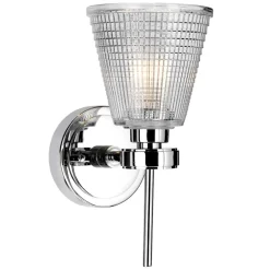 Sklep Kaja Uniwersalny, srebrny kinkiet BATH-GUNNIS1-PC z serii GUNNISLAKE