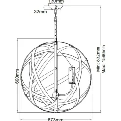 Cheap Vintage lampa wisząca, ze szkłem HK-CARSON-5P z serii CARSON Żyrandole Nowoczesne