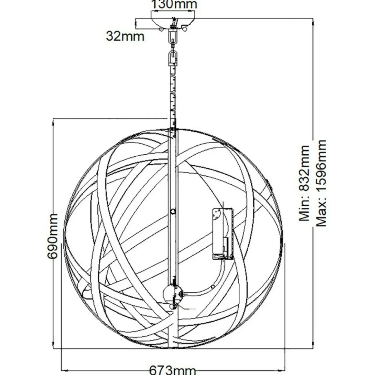 Cheap Vintage lampa wisząca, ze szkłem HK-CARSON-5P z serii CARSON Żyrandole Nowoczesne