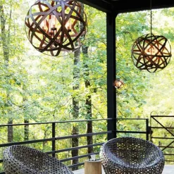 Cheap Vintage lampa wisząca, ze szkłem HK-CARSON-5P z serii CARSON Żyrandole Nowoczesne