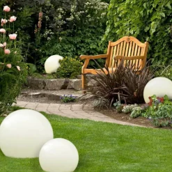 Sklep Kaja Świecąca kula, lampa ogrodowa ⌀35cm LP-JH-1095-350 GAJA | Kaja