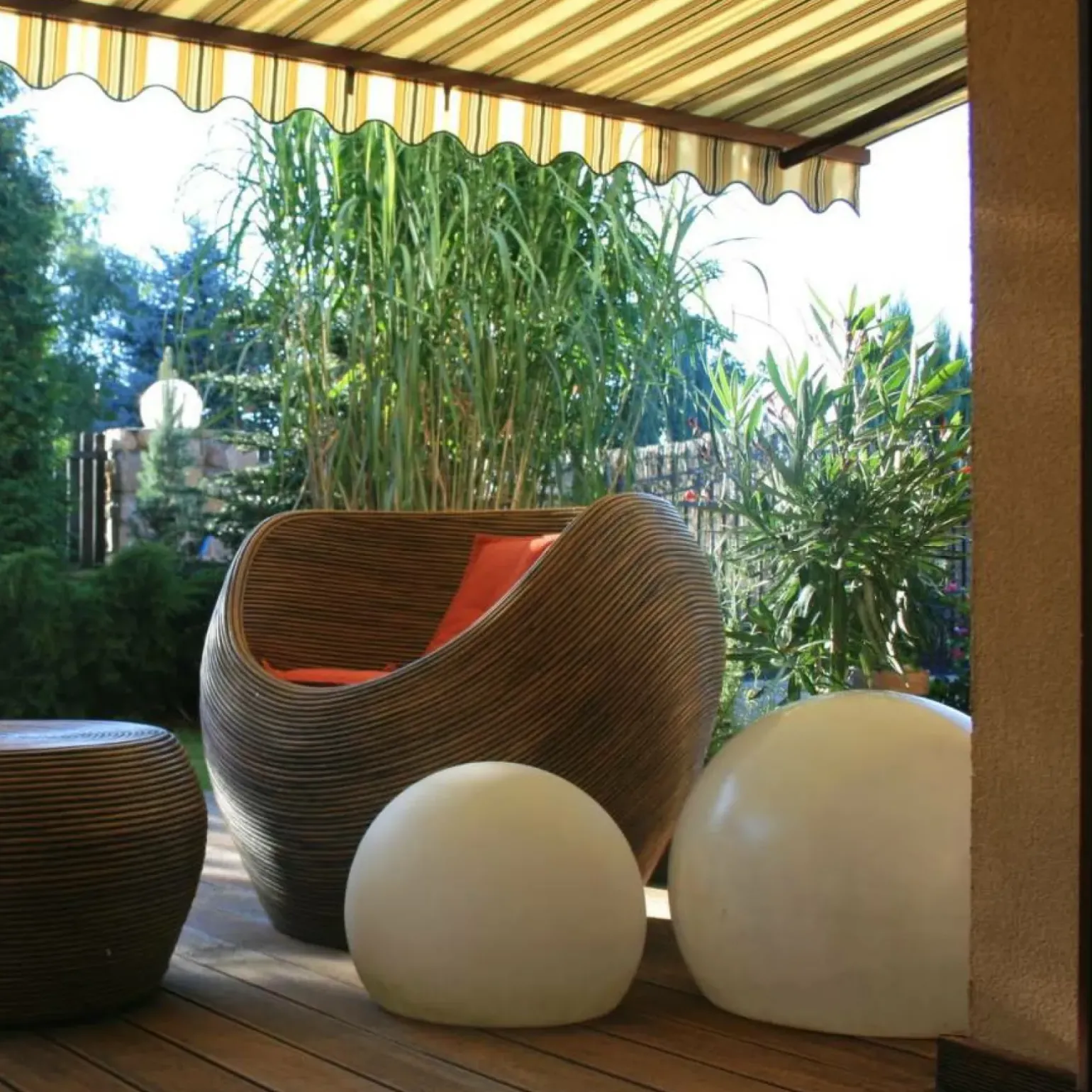 Sklep Kaja Świecąca kula, lampa ogrodowa ⌀35cm LP-JH-1095-350 GAJA | Kaja