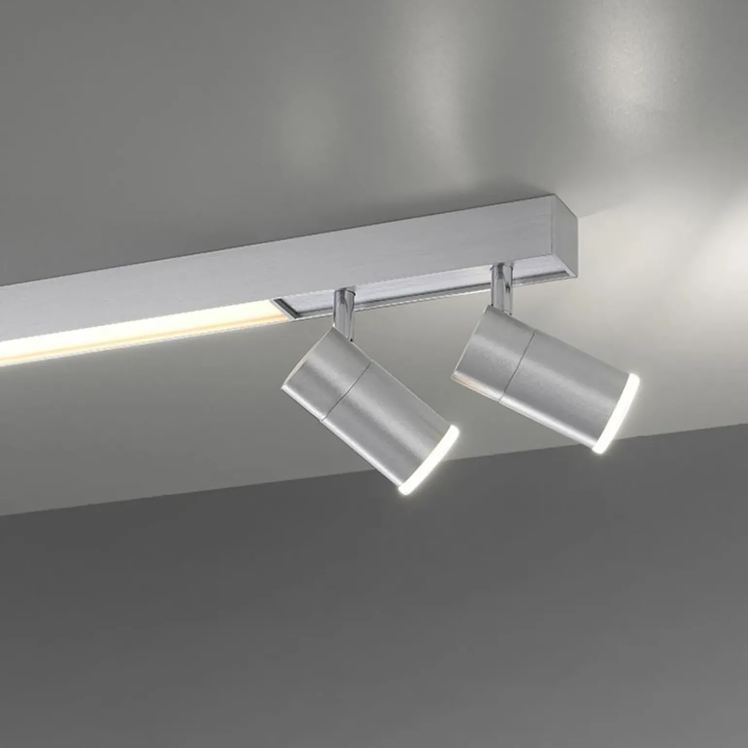 Cheap Świecąca listwa LED z reflektorami na pilot 6121-95 z serii PURE-LINES Żyrandole Nowoczesne