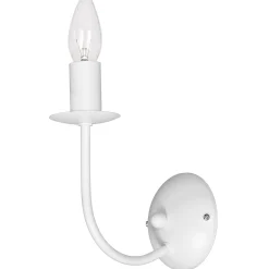Sklep Kaja Świecznikowa, biała lampa ścienna do sypialni LX 5130 GLOBE | Kaja
