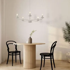 Sklep Kaja Świecznikowa lampa wisząca do salonu TK 10253 LIMAL BEIGE | Kaja