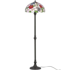 Sklep Kaja Wielobarwna lampa podłogowa, witraż K-F161386 z serii BUTTERFLY