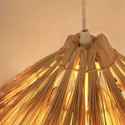 Store Wiklinowa lampa wisząca do sypialni ABR-NLW37-BH-E27 BOHO | Kaja Żyrandole Nowoczesne