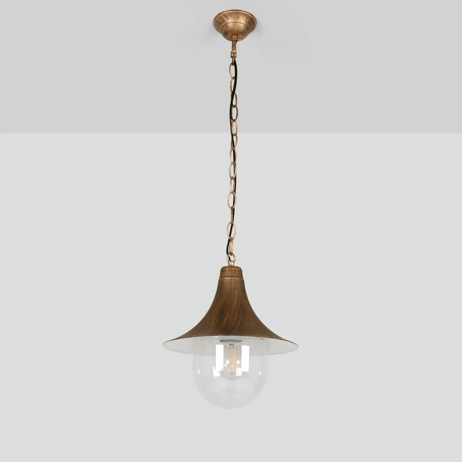 Sklep Kaja Wisząca lampa zewnętrzna, lampion K-8126 CZ/ZŁ BOSTON | Kaja