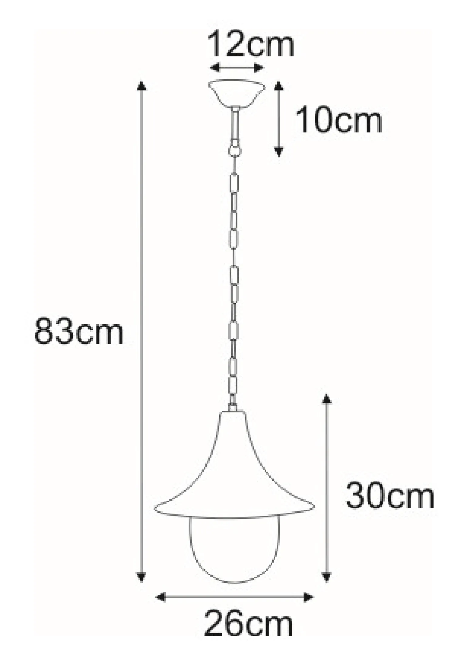 Sklep Kaja Wisząca lampa zewnętrzna, lampion K-8126 CZ/ZŁ BOSTON | Kaja