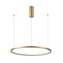 Store Wisząca obręcz LED ⌀60 PND-56135B-060RPP-GD-3KS4K-TRDIMM VINOLA | Kaja Żyrandole Nowoczesne