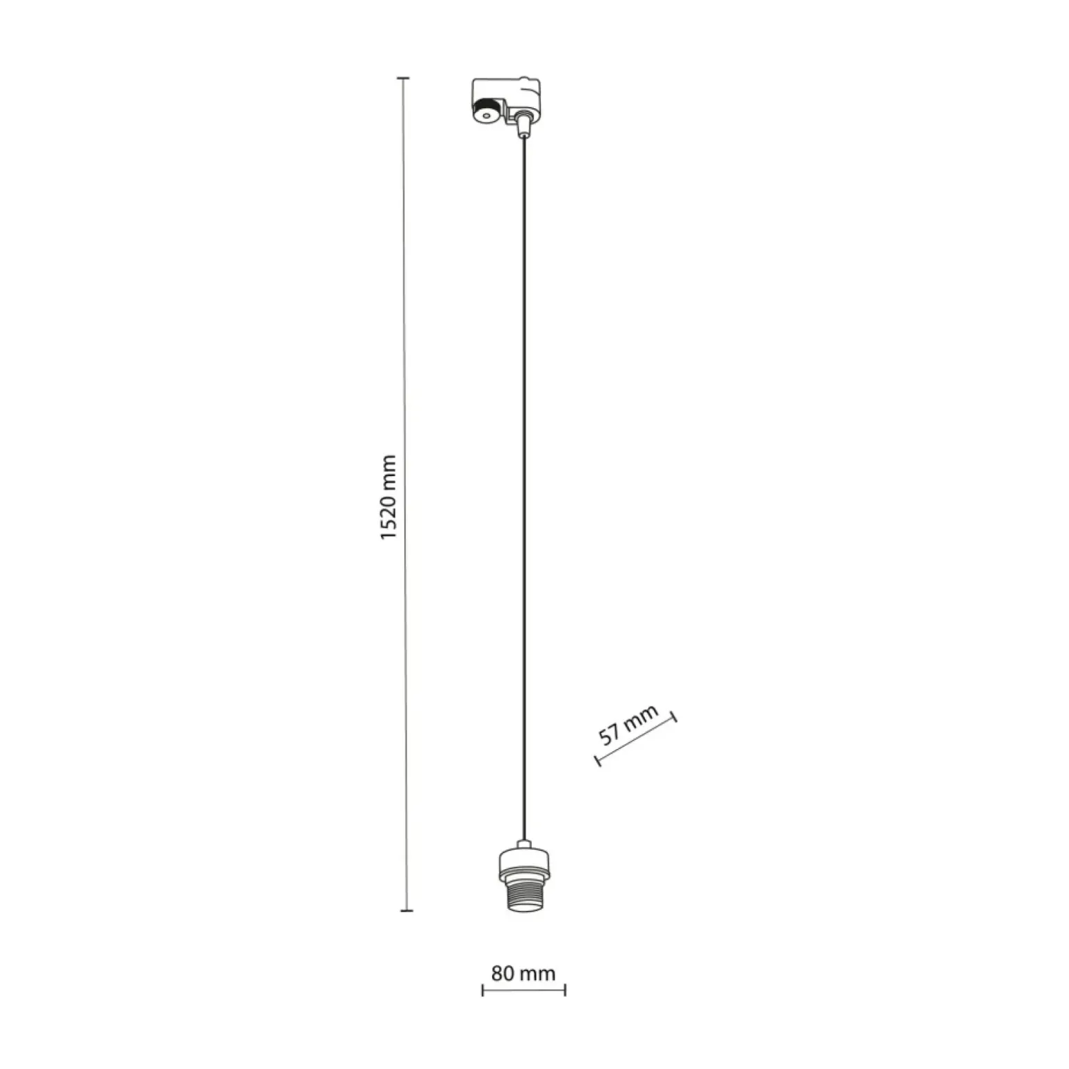 Sklep Kaja Wisząca oprawka do szyny jednofazowej TK 5757 TRACER | Kaja