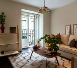 Sklep Kaja Witrażowa lampa wisząca, regulowana wysokość K-P16814 z serii SUNFLOWER