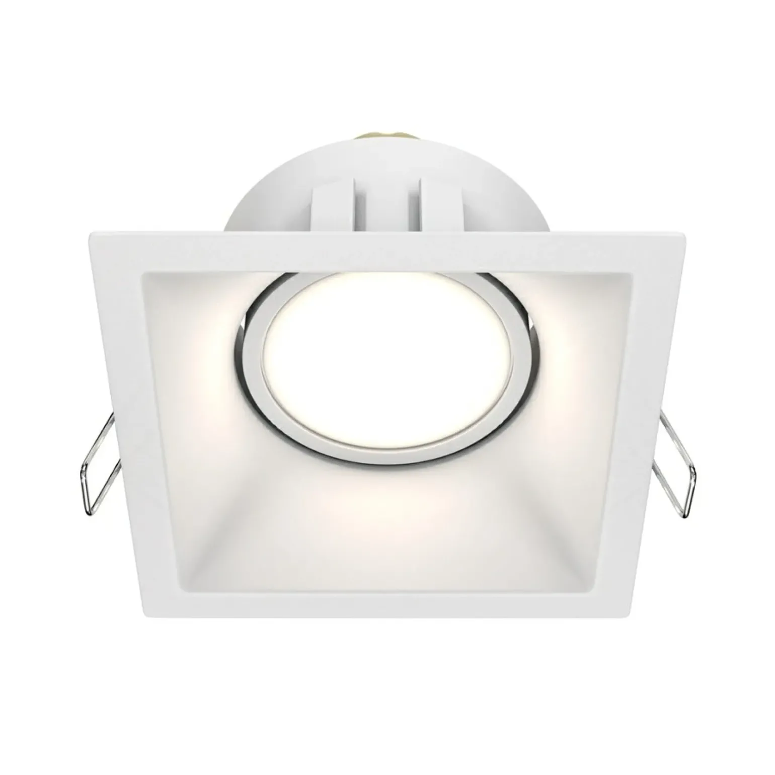 Sklep Kaja Wklęsłe, białe, kwadratowe oczko podtynkowe DL029-2-01W z serii DOT