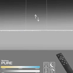 Fashion Wąska, długa listwa wisząca na pilot 2533-95 z serii PURE-COSMO | Kaja Żyrandole Nowoczesne