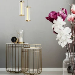 Store Wąska, kryształowa lampa do sypialni MD3147-1A-3GT CALLY | Kaja Żyrandole Nowoczesne