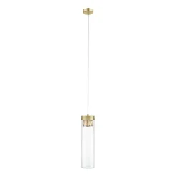 New Wąska lampa wisząca do kuchni P0389-01D-0FD2 GEM| Kaja Oświetlenie Żyrandole Nowoczesne