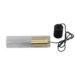 Fashion Wąska tuba wisząca ze szklanym kloszem LP-232/1P GD z serii MANACOR Żyrandole Nowoczesne