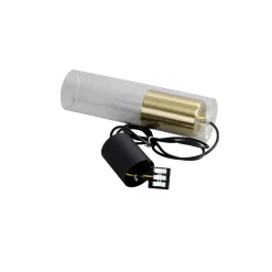 Fashion Wąska tuba wisząca ze szklanym kloszem LP-232/1P GD z serii MANACOR Żyrandole Nowoczesne