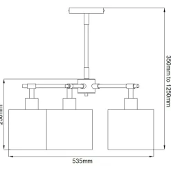 Fashion Wyjątkowa lampa wisząca, biała BALANCE5-BKPN z serii BALANCE Żyrandole Nowoczesne