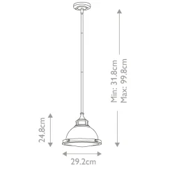 Sklep Kaja Wyjątkowa lampa wisząca, do kuchni HK-AMELIA-P-S-HB z serii AMELIA