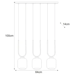 Online Wyjątkowa lampa wisząca, regulowana wysokość K-5586 z serii BONO Żyrandole Nowoczesne