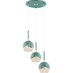 Best Wyjątkowa lampa wisząca w kolorze miętowym AL 62409 z serii PRADA Żyrandole Nowoczesne