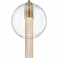 Outlet Wyjątkowa lampa wisząca z kloszem P095PL-01BZ1 z serii FLUSSO | Kaja Żyrandole Nowoczesne