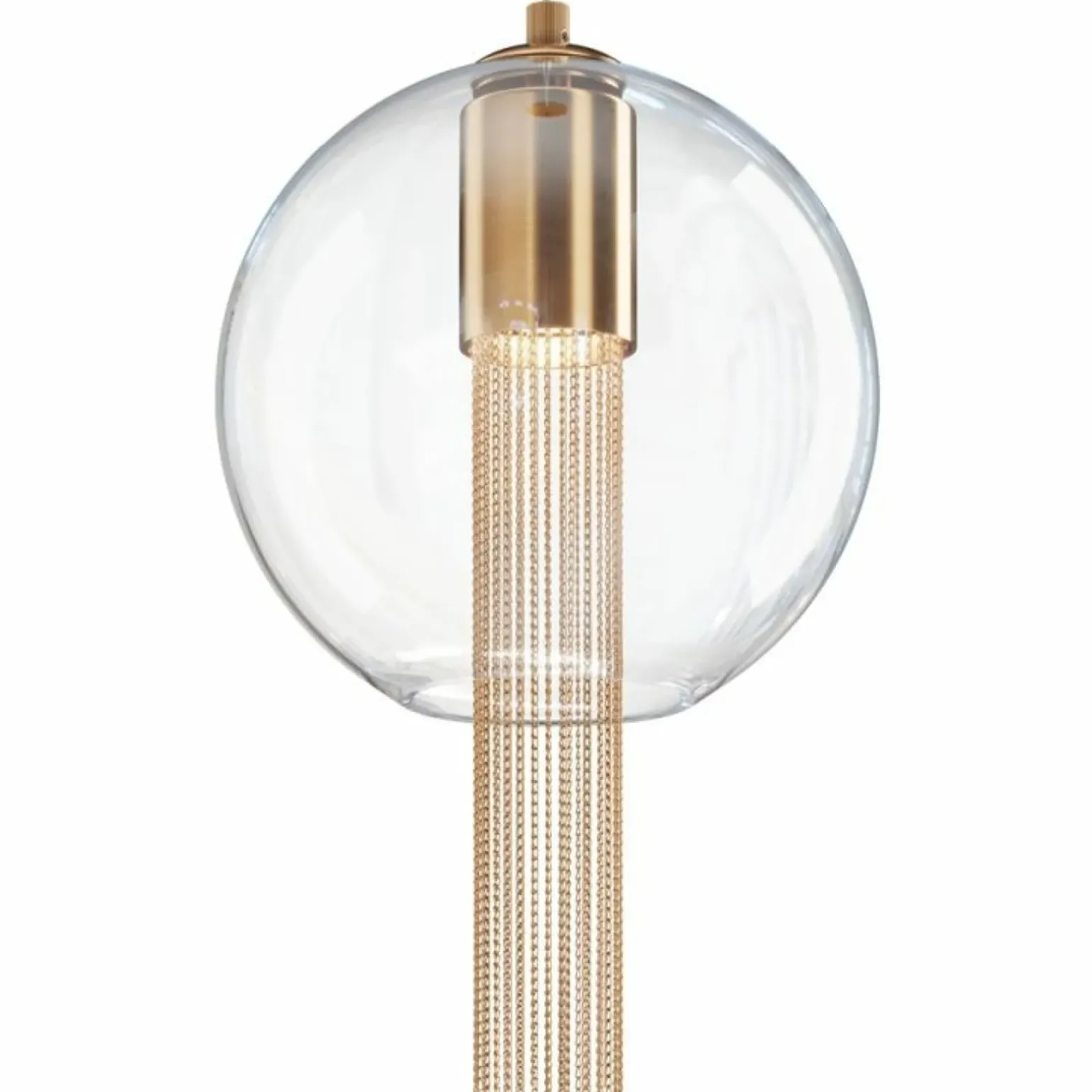 Outlet Wyjątkowa lampa wisząca z kloszem P095PL-01BZ1 z serii FLUSSO | Kaja Żyrandole Nowoczesne