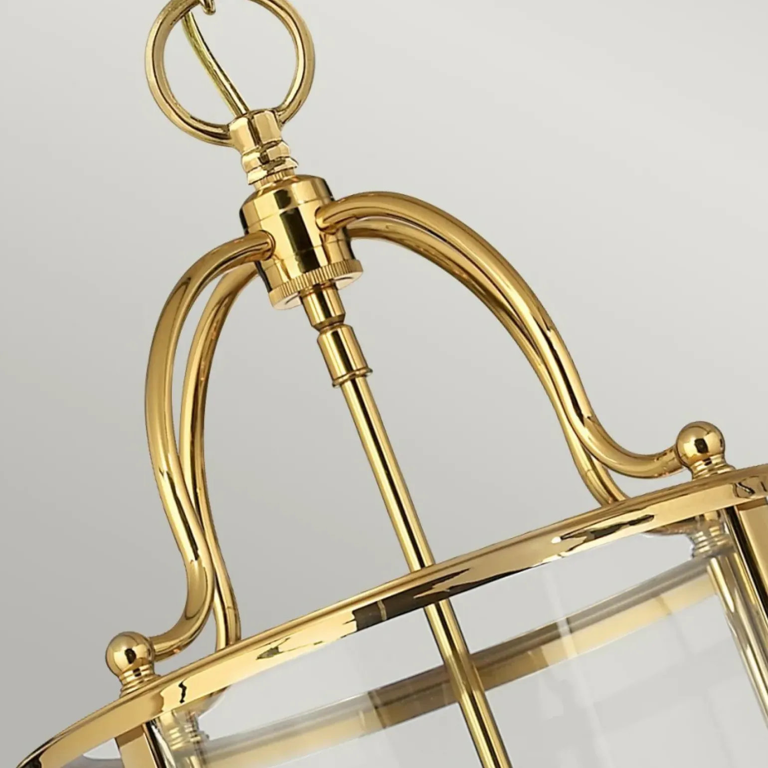 Sklep Kaja Wyjątkowa lampa wisząca, złota oprawa HK-GENTRY-P-M-PB z serii GENTRY