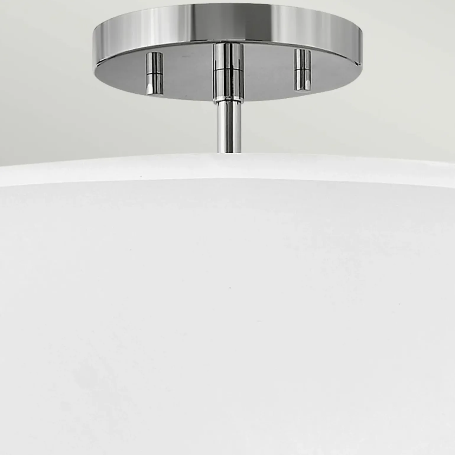 Clearance Wyjątkowa lampa z białym abażurem HK-GRAHAM-M-PN z serii GRAHAM Żyrandole Nowoczesne