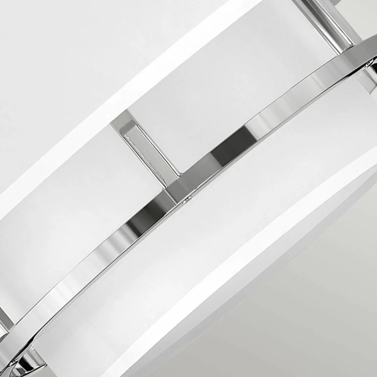 Clearance Wyjątkowa lampa z białym abażurem HK-GRAHAM-M-PN z serii GRAHAM Żyrandole Nowoczesne